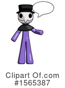 Purple Design Mascot Clipart #1565387 by Leo Blanchette