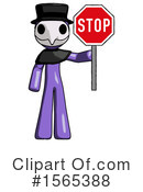 Purple Design Mascot Clipart #1565388 by Leo Blanchette