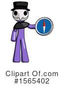 Purple Design Mascot Clipart #1565402 by Leo Blanchette