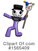 Purple Design Mascot Clipart #1565409 by Leo Blanchette