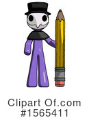 Purple Design Mascot Clipart #1565411 by Leo Blanchette