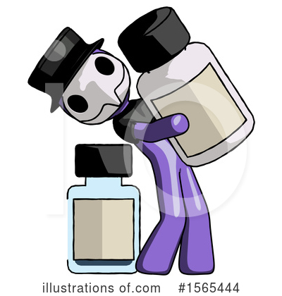 Royalty-Free (RF) Purple Design Mascot Clipart Illustration by Leo Blanchette - Stock Sample #1565444