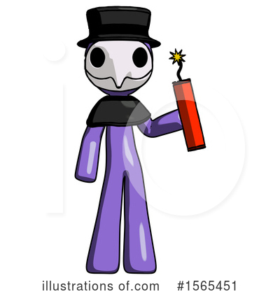 Royalty-Free (RF) Purple Design Mascot Clipart Illustration by Leo Blanchette - Stock Sample #1565451