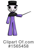 Purple Design Mascot Clipart #1565458 by Leo Blanchette