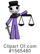 Purple Design Mascot Clipart #1565480 by Leo Blanchette