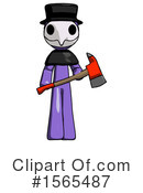 Purple Design Mascot Clipart #1565487 by Leo Blanchette