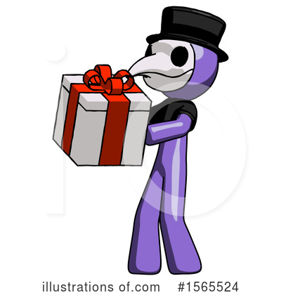 Royalty-Free (RF) Purple Design Mascot Clipart Illustration by Leo Blanchette - Stock Sample #1565524