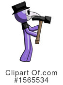 Purple Design Mascot Clipart #1565534 by Leo Blanchette