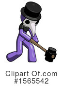 Purple Design Mascot Clipart #1565542 by Leo Blanchette