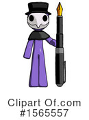 Purple Design Mascot Clipart #1565557 by Leo Blanchette