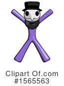 Purple Design Mascot Clipart #1565563 by Leo Blanchette