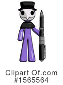 Purple Design Mascot Clipart #1565564 by Leo Blanchette