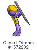 Purple Design Mascot Clipart #1572202 by Leo Blanchette