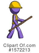 Purple Design Mascot Clipart #1572213 by Leo Blanchette