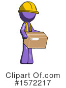 Purple Design Mascot Clipart #1572217 by Leo Blanchette