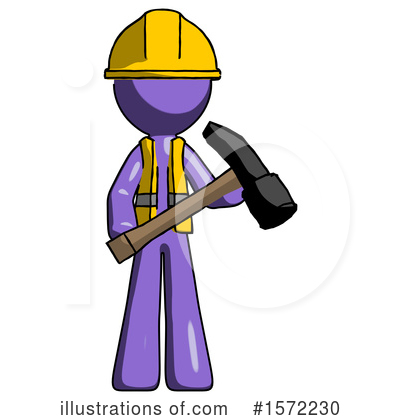 Royalty-Free (RF) Purple Design Mascot Clipart Illustration by Leo Blanchette - Stock Sample #1572230