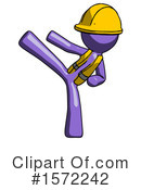 Purple Design Mascot Clipart #1572242 by Leo Blanchette
