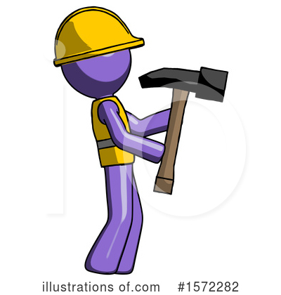 Royalty-Free (RF) Purple Design Mascot Clipart Illustration by Leo Blanchette - Stock Sample #1572282