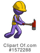 Purple Design Mascot Clipart #1572288 by Leo Blanchette