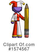 Purple Design Mascot Clipart #1574567 by Leo Blanchette