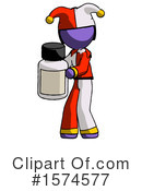 Purple Design Mascot Clipart #1574577 by Leo Blanchette