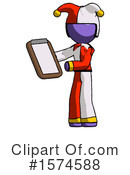 Purple Design Mascot Clipart #1574588 by Leo Blanchette