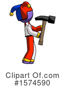 Purple Design Mascot Clipart #1574590 by Leo Blanchette