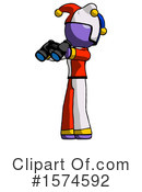 Purple Design Mascot Clipart #1574592 by Leo Blanchette