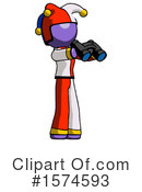 Purple Design Mascot Clipart #1574593 by Leo Blanchette