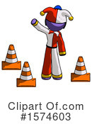 Purple Design Mascot Clipart #1574603 by Leo Blanchette