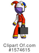 Purple Design Mascot Clipart #1574615 by Leo Blanchette