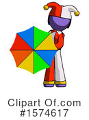 Purple Design Mascot Clipart #1574617 by Leo Blanchette