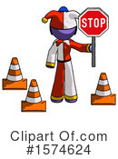 Purple Design Mascot Clipart #1574624 by Leo Blanchette