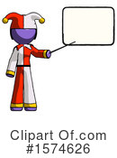 Purple Design Mascot Clipart #1574626 by Leo Blanchette