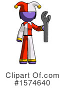 Purple Design Mascot Clipart #1574640 by Leo Blanchette