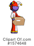 Purple Design Mascot Clipart #1574648 by Leo Blanchette