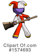 Purple Design Mascot Clipart #1574693 by Leo Blanchette