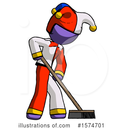 Royalty-Free (RF) Purple Design Mascot Clipart Illustration by Leo Blanchette - Stock Sample #1574701