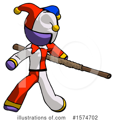 Royalty-Free (RF) Purple Design Mascot Clipart Illustration by Leo Blanchette - Stock Sample #1574702