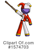 Purple Design Mascot Clipart #1574703 by Leo Blanchette