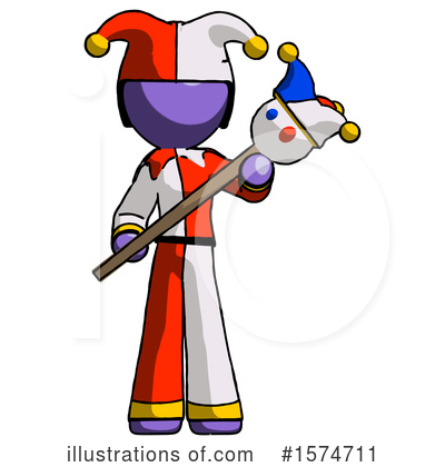 Royalty-Free (RF) Purple Design Mascot Clipart Illustration by Leo Blanchette - Stock Sample #1574711