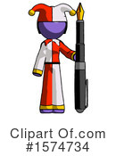 Purple Design Mascot Clipart #1574734 by Leo Blanchette