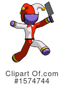 Purple Design Mascot Clipart #1574744 by Leo Blanchette