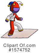 Purple Design Mascot Clipart #1574752 by Leo Blanchette