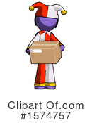 Purple Design Mascot Clipart #1574757 by Leo Blanchette