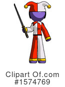 Purple Design Mascot Clipart #1574769 by Leo Blanchette