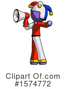 Purple Design Mascot Clipart #1574772 by Leo Blanchette