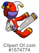 Purple Design Mascot Clipart #1574774 by Leo Blanchette