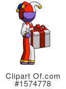 Purple Design Mascot Clipart #1574778 by Leo Blanchette