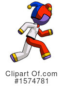 Purple Design Mascot Clipart #1574781 by Leo Blanchette